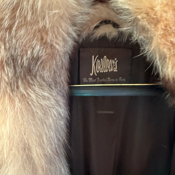 100% real Mink full length coat fox details mink fur coat - Picture 12 of 15